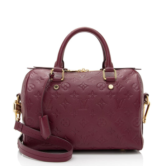 Louis Vuitton Monogram Empreinte Speedy Bandouliere 25 Satchel -  (SHF-7YVpMd)