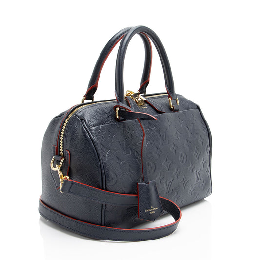 Louis Vuitton Monogram Empreinte Speedy Bandouliere 25 Satchel