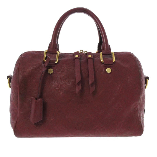 Louis Vuitton Monogram Empreinte Speedy Bandouliere 25 (SHG-35458)