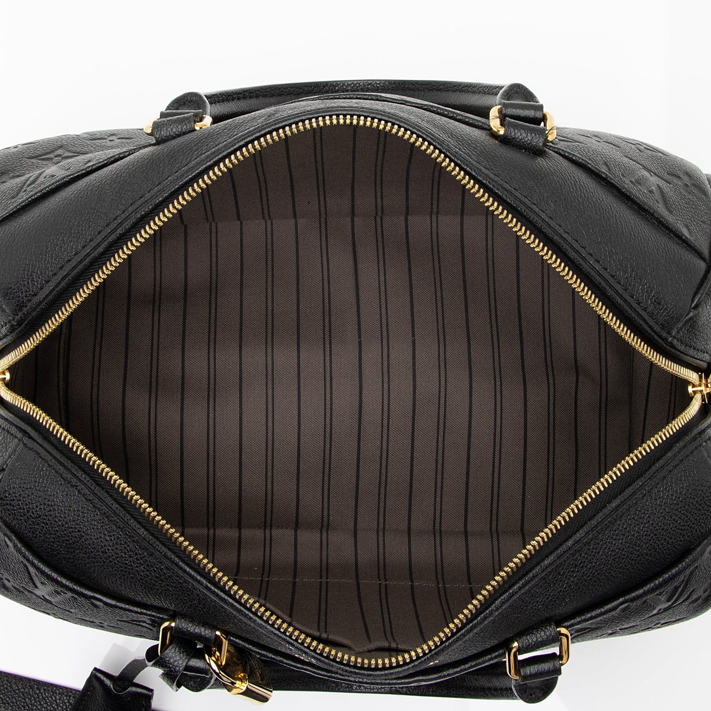 Louis Vuitton Monogram Empreinte Speedy Bandouliere 30 NM Satchel (SHF-UzN7iO)