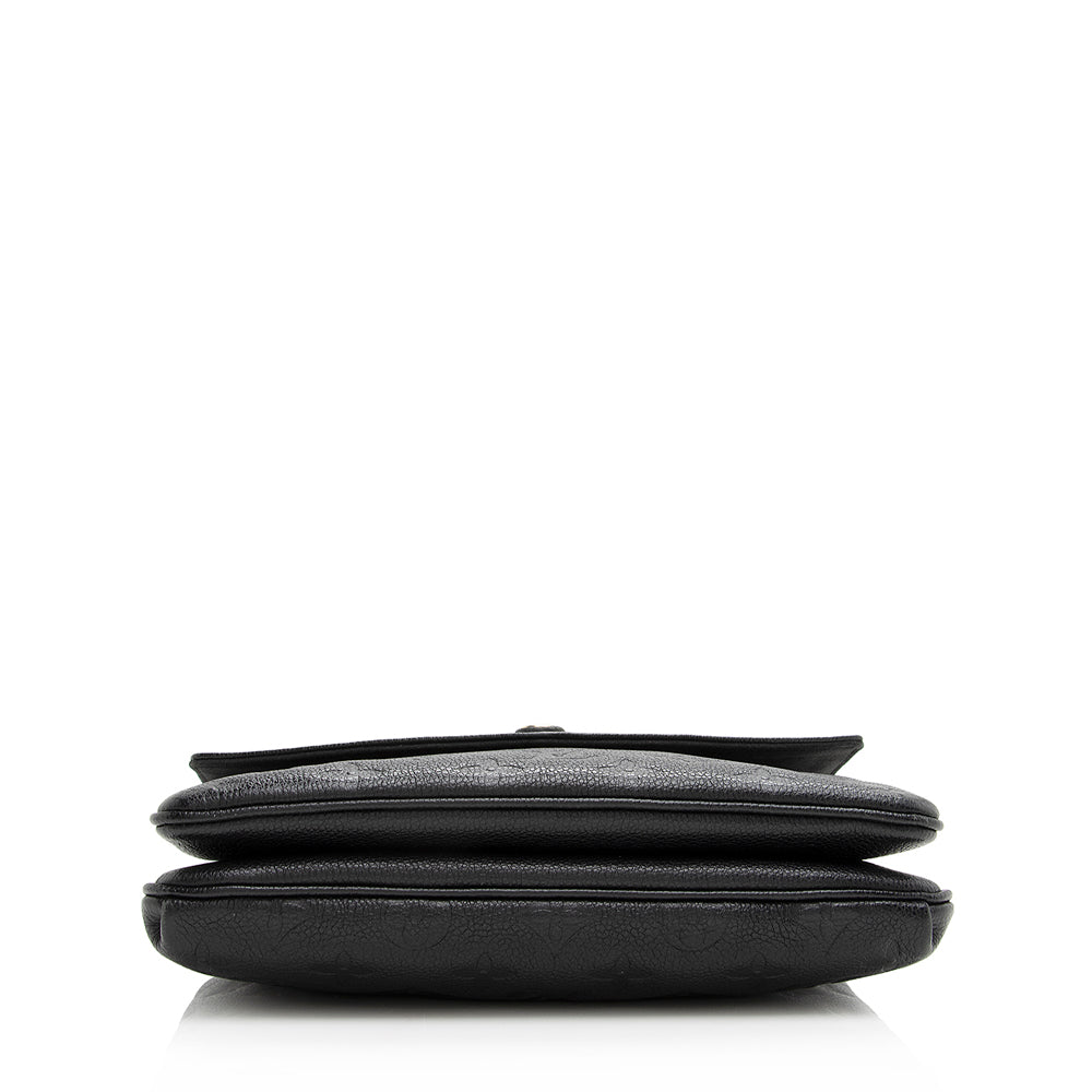 Louis Vuitton Monogram Empreinte Twinset Shoulder Bag (SHF-21462)