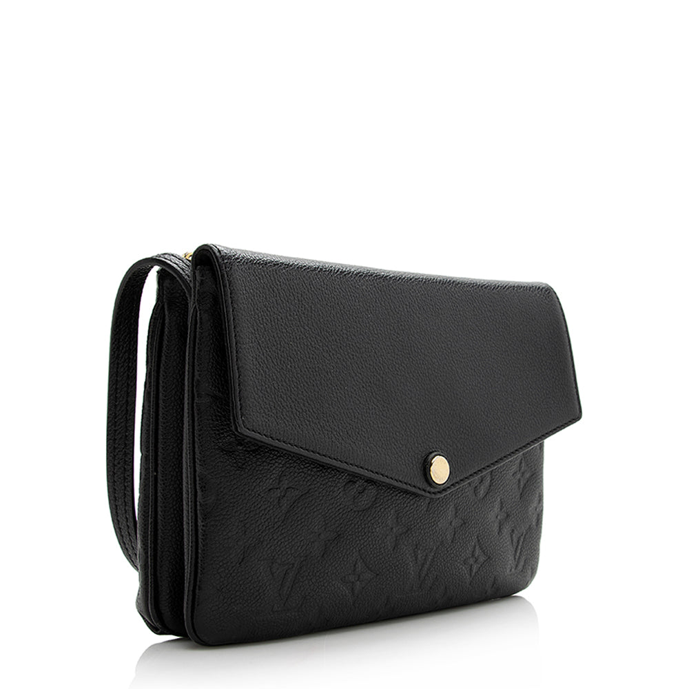 Louis Vuitton Monogram Empreinte Twinset Shoulder Bag (SHF-21462)