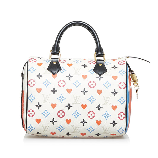 Louis Vuitton Monogram Game On Speedy Bandouliere 25 (SHG-G6gb36)