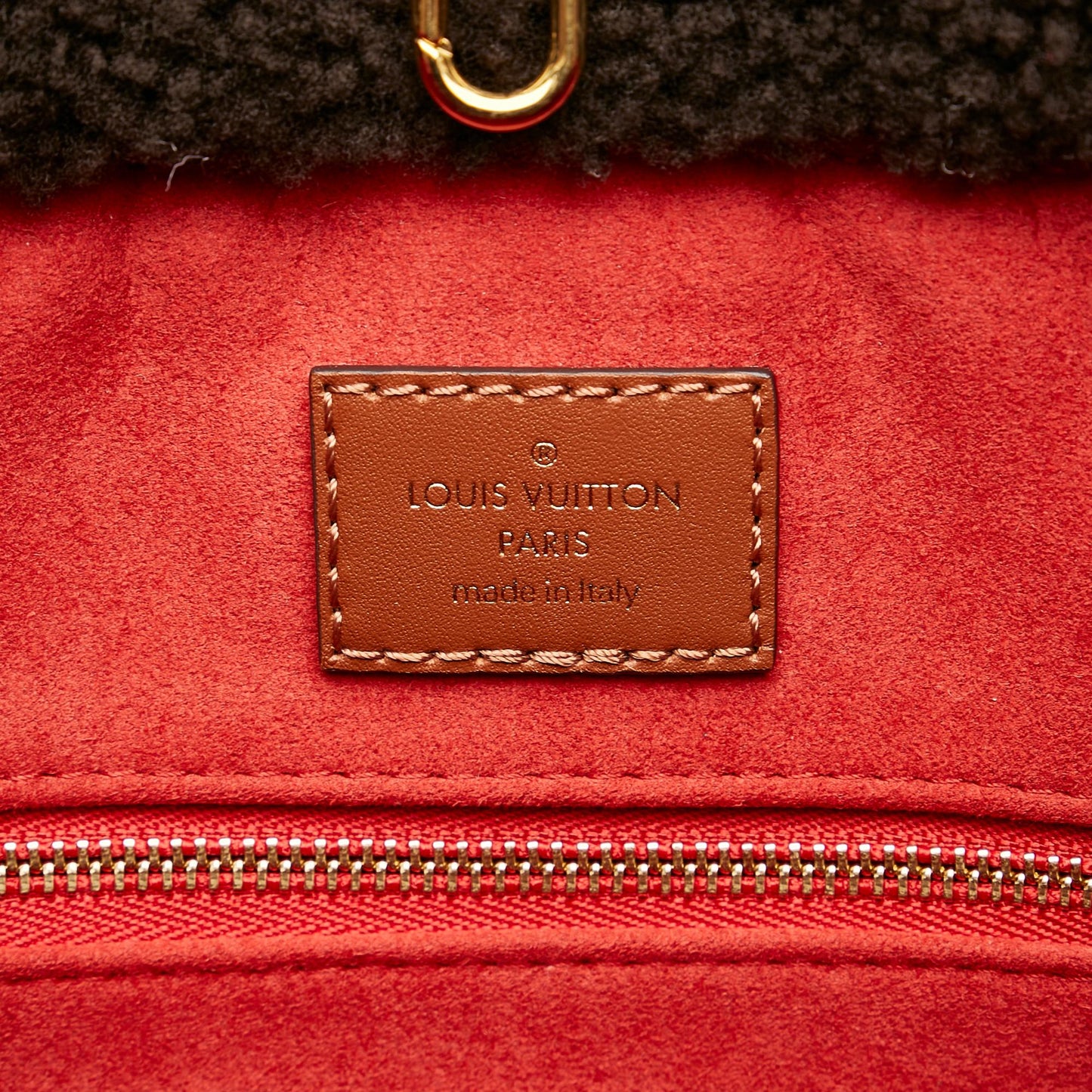 Louis Vuitton Monogram Giant Shearling Teddy Onthego GM (SHG-35056)