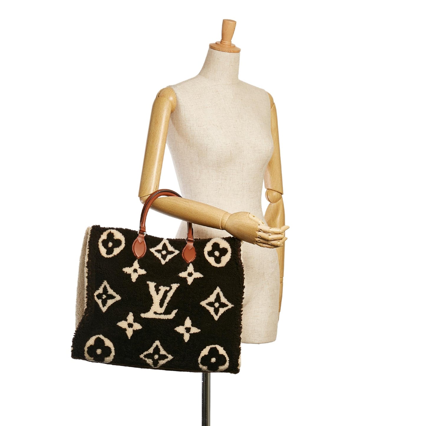Louis Vuitton Monogram Giant Shearling Teddy Onthego GM (SHG-37287)
