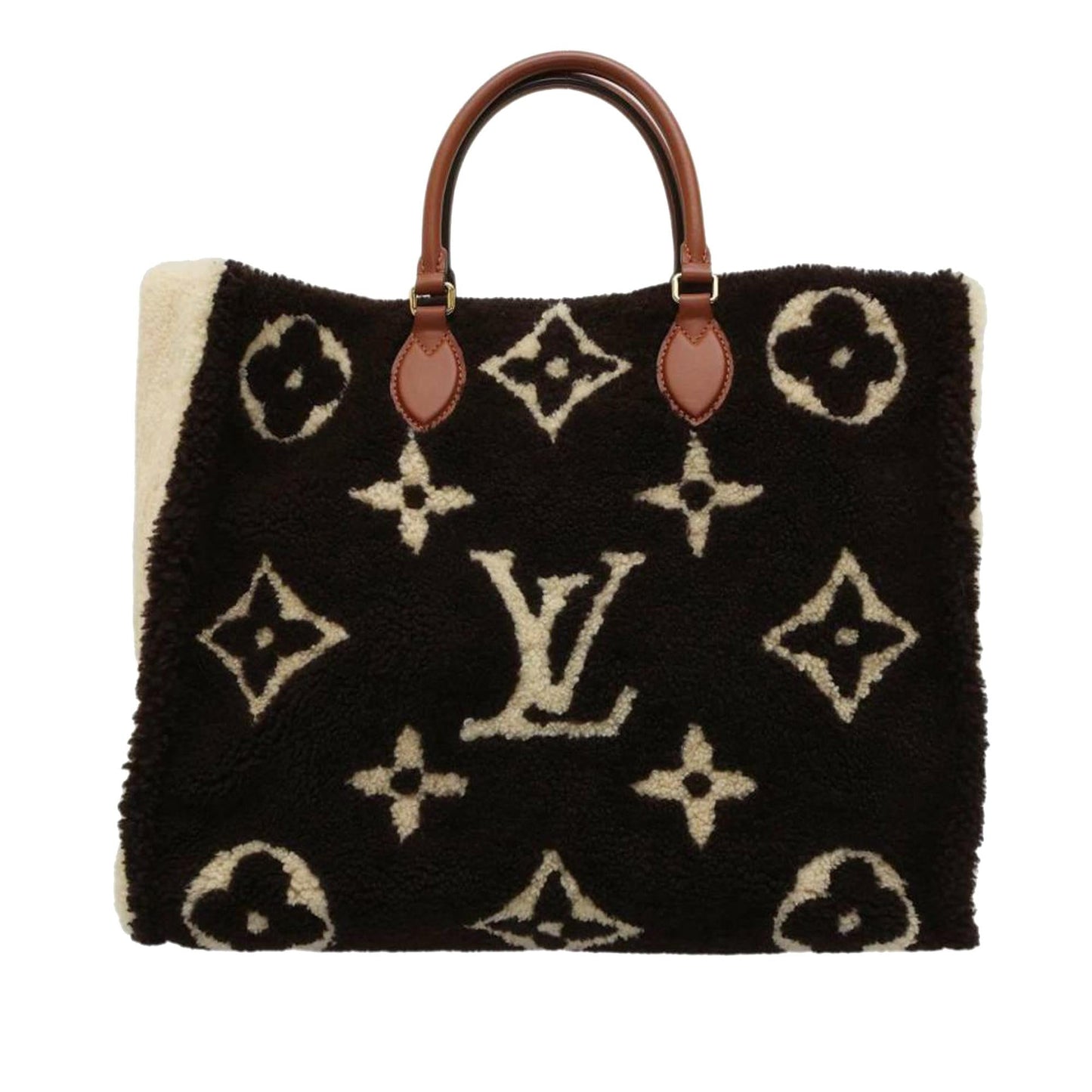 Louis Vuitton Monogram Giant Shearling Teddy Onthego GM (SHG-2cIPmB)