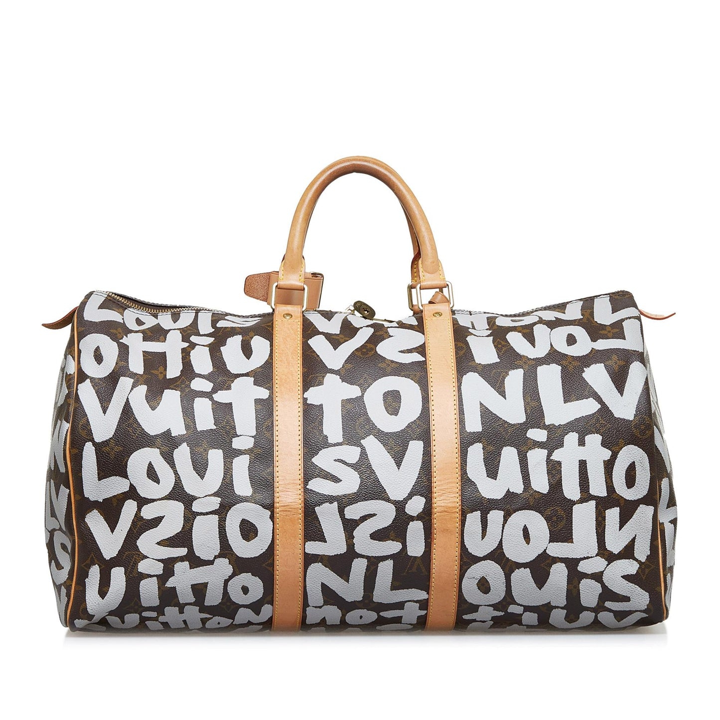 Louis Vuitton Monogram Graffiti Keepall 50 (SHG-PDztEU)