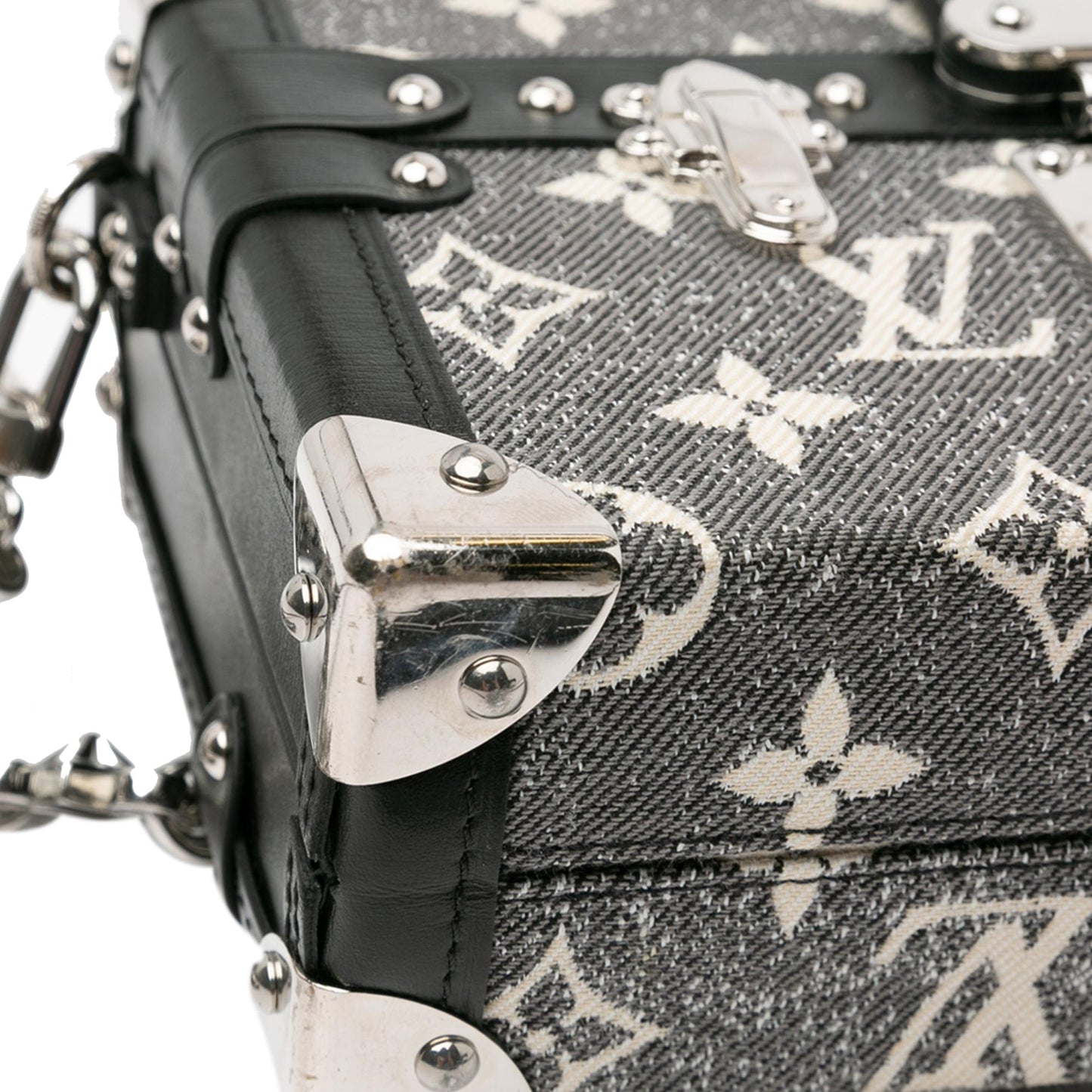 Louis Vuitton Monogram Jacquard Denim Petite Malle (SHG-BewcB2)