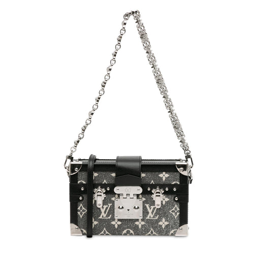 Louis Vuitton Monogram Jacquard Denim Petite Malle (SHG-BewcB2)