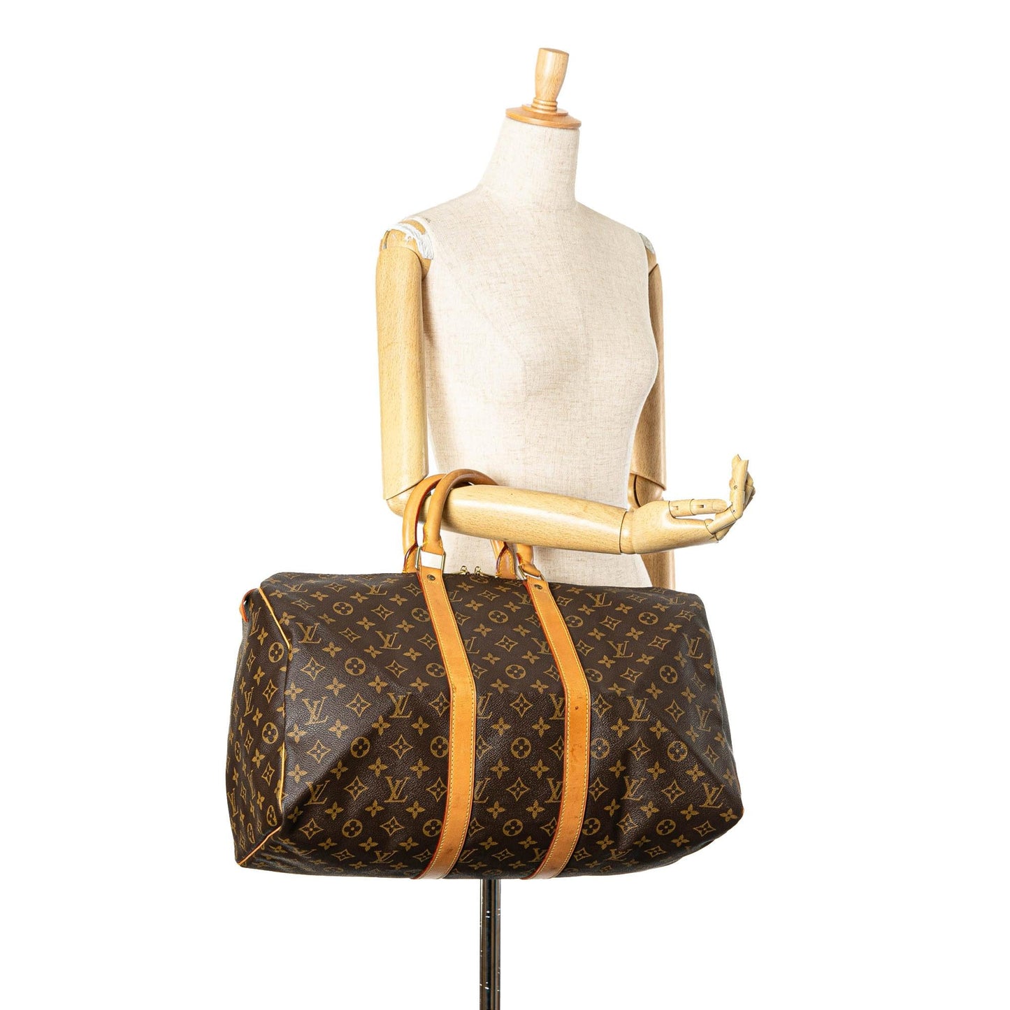 Louis Vuitton Monogram Keepall 45 (SHG-9FaESn)