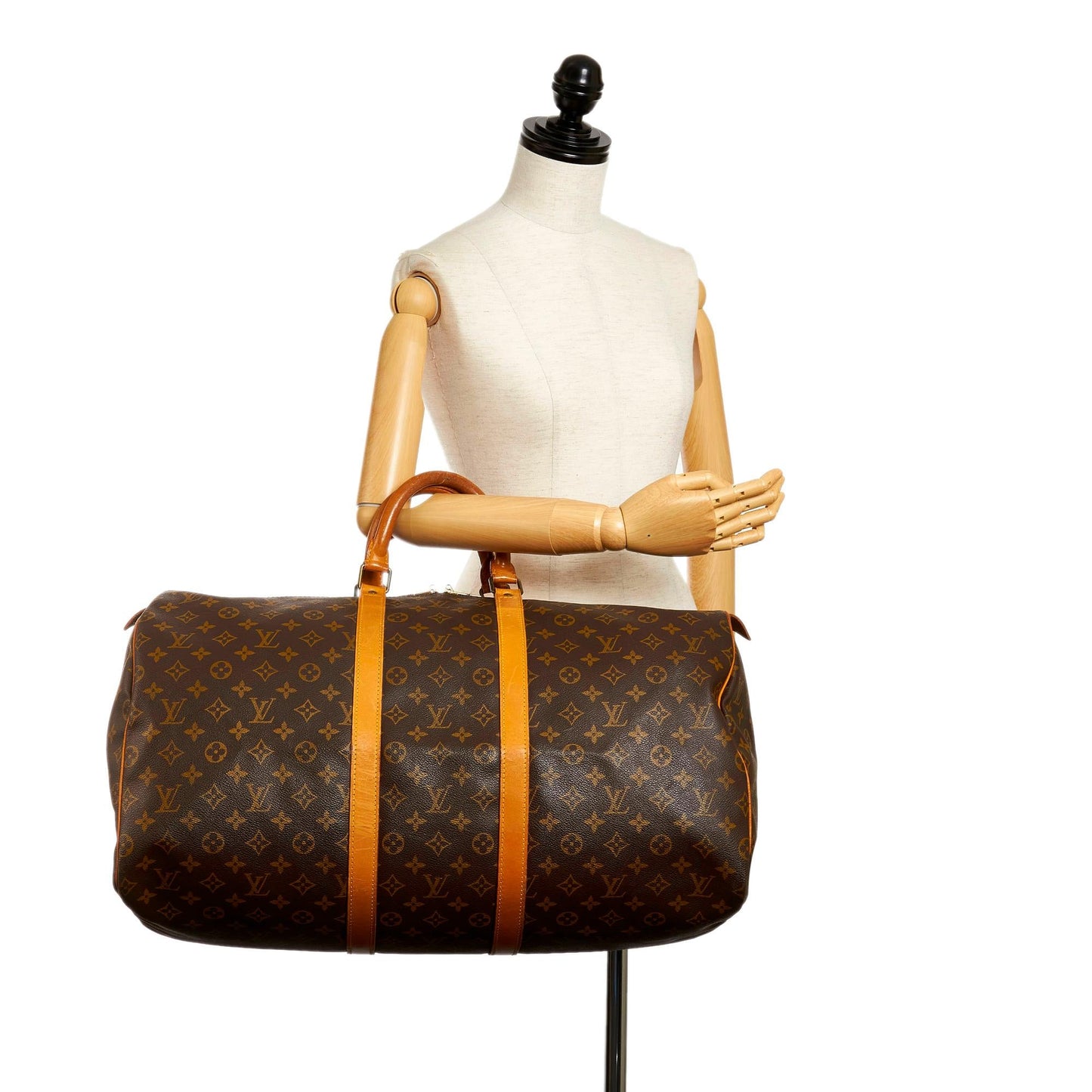 Louis Vuitton Monogram Keepall 55 (SHG-36328)