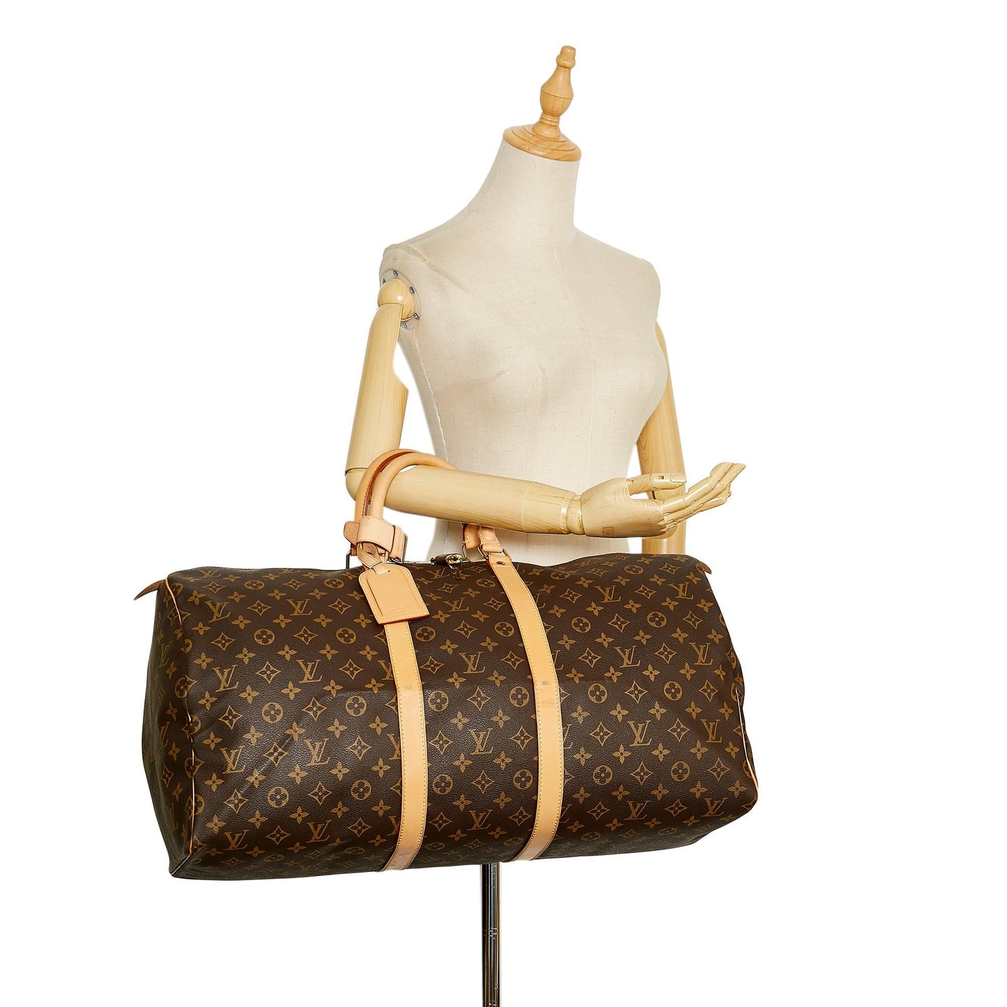 Louis Vuitton Monogram Keepall 55 (SHG-36759)
