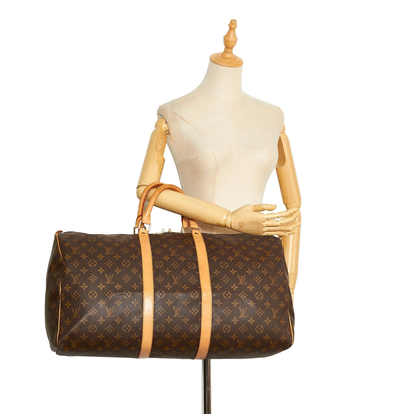 Louis Vuitton Monogram Keepall 55 (SHG-VHt6p5)