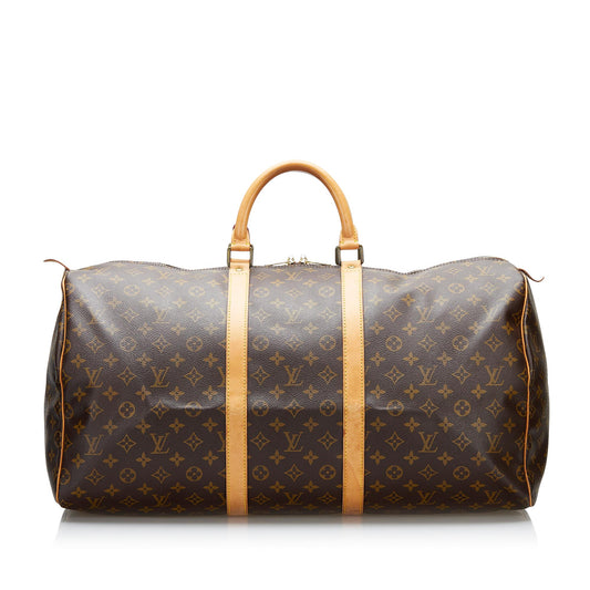 Louis Vuitton Monogram Keepall 55 (SHG-o1sFxZ)