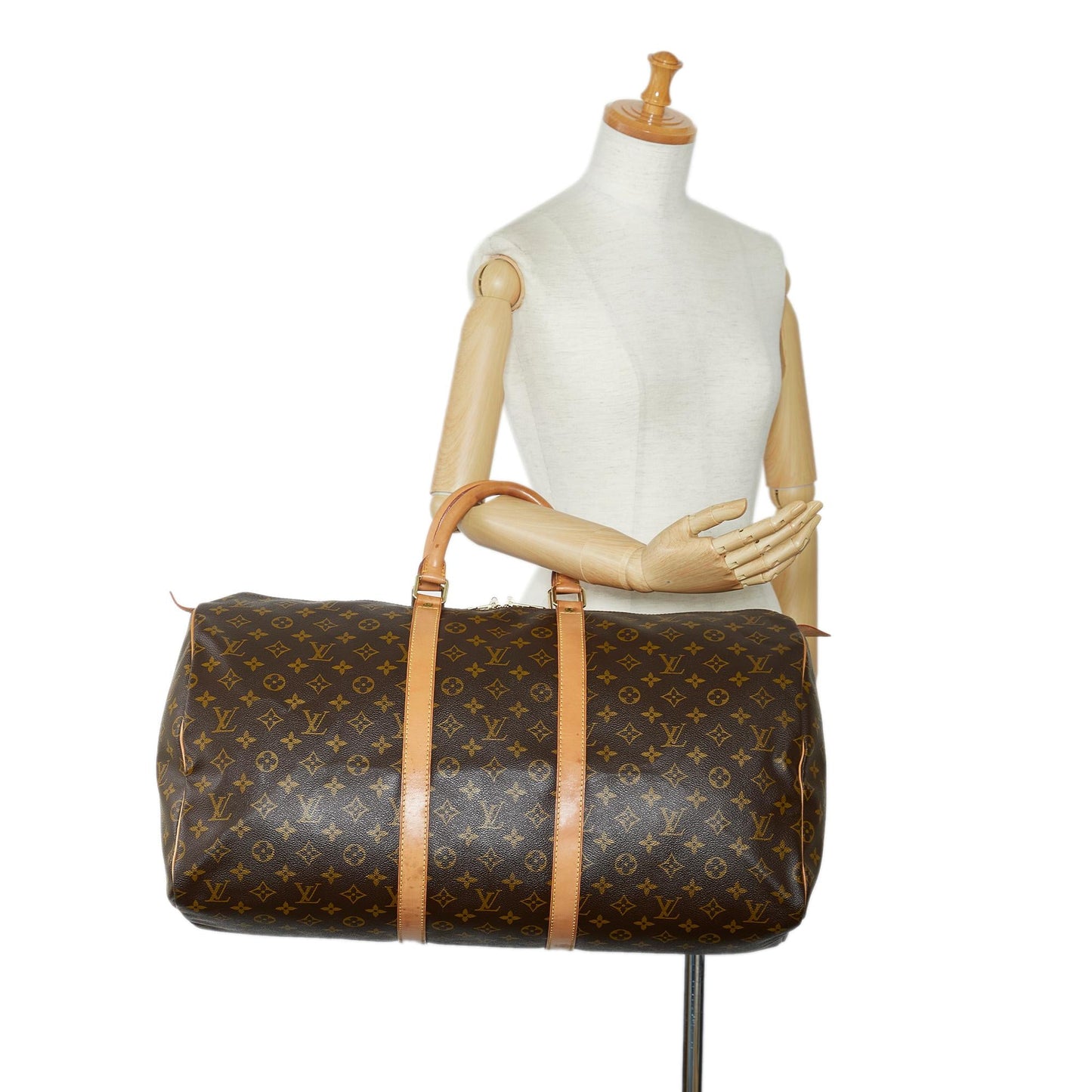 Louis Vuitton Monogram Keepall 55 (SHG-8A6vt9)
