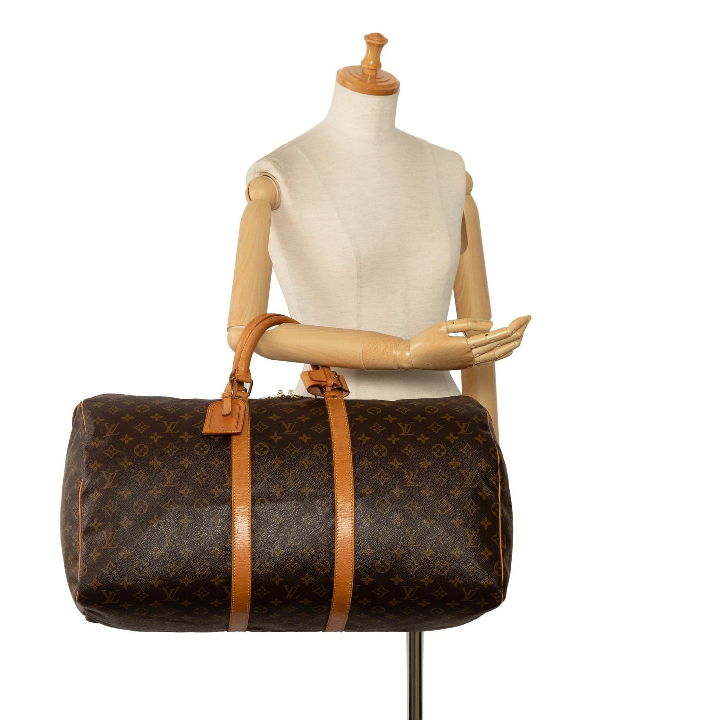 Louis Vuitton Monogram Keepall 55 (SHG-67WO8S)