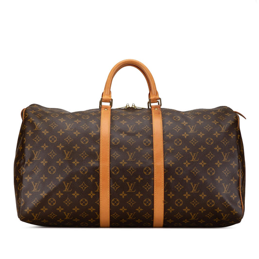 Louis Vuitton Monogram Keepall 55 (SHG-QVVuLC)
