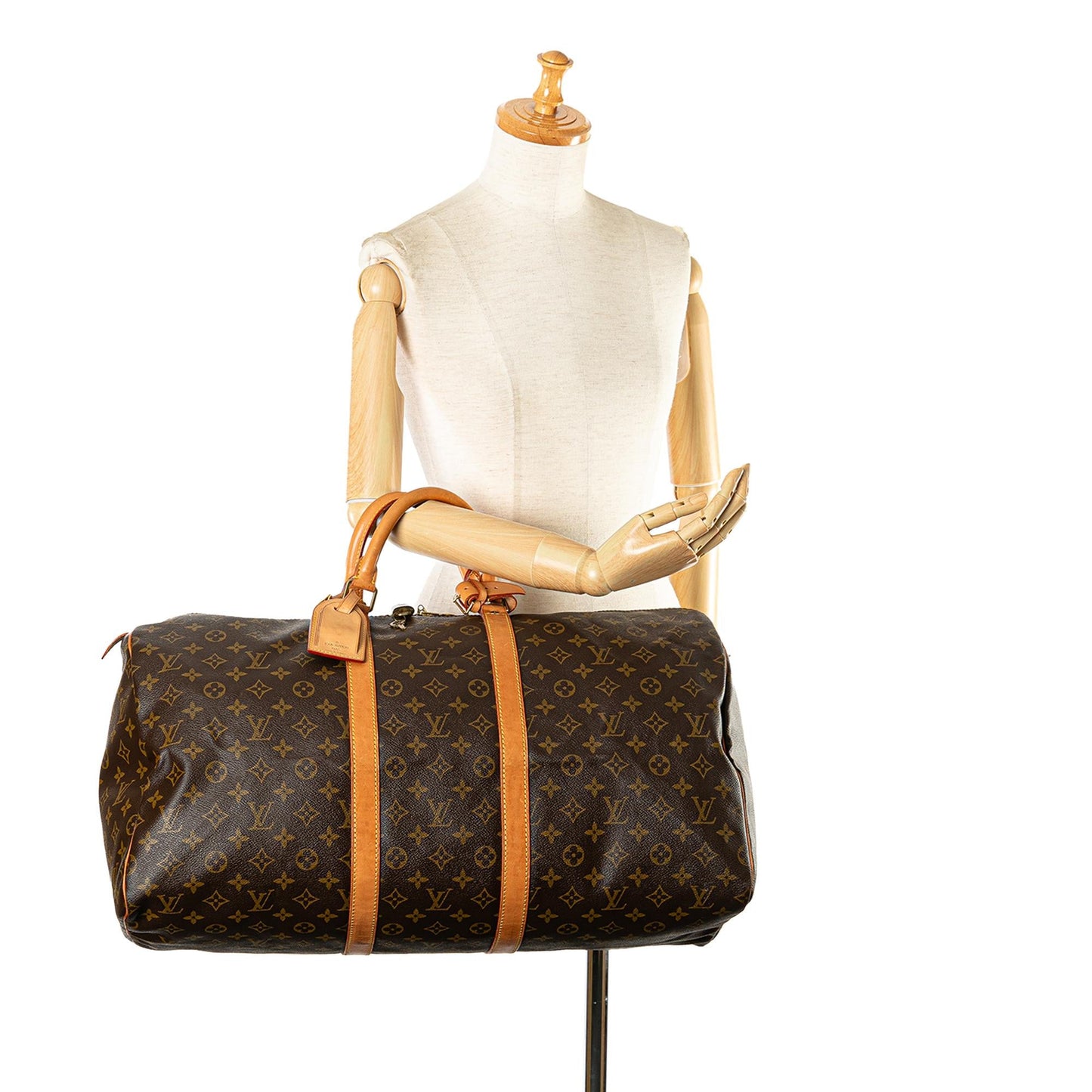Louis Vuitton Monogram Keepall 55 (SHG-JLAxzt)