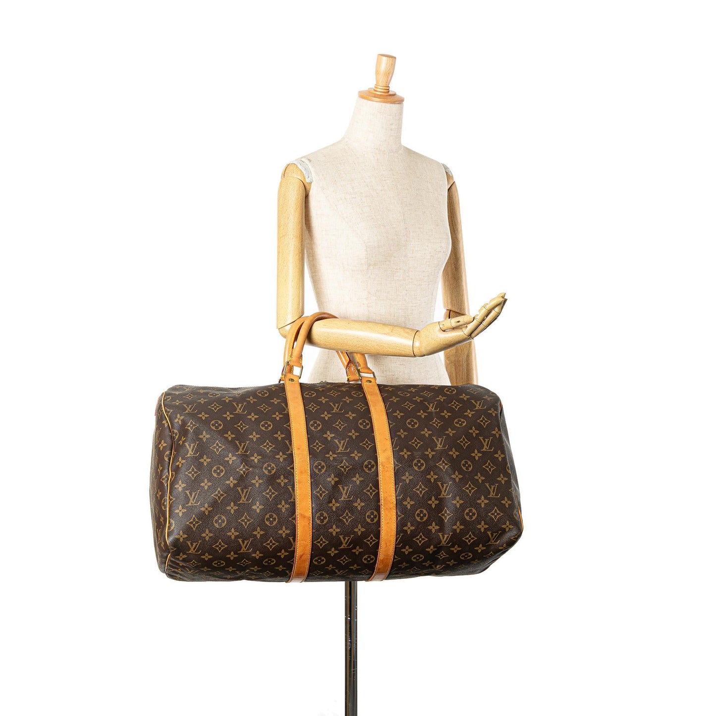 Louis Vuitton Monogram Keepall 55 (SHG-nF7PKN)