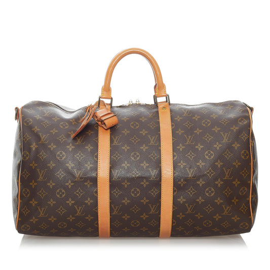 Louis Vuitton Monogram Keepall Bandouliere 50 (SHG-30451)