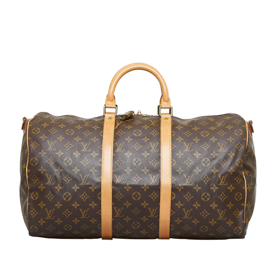 Louis Vuitton Monogram Keepall Bandouliere 50 (SHG-MpU2Pu)