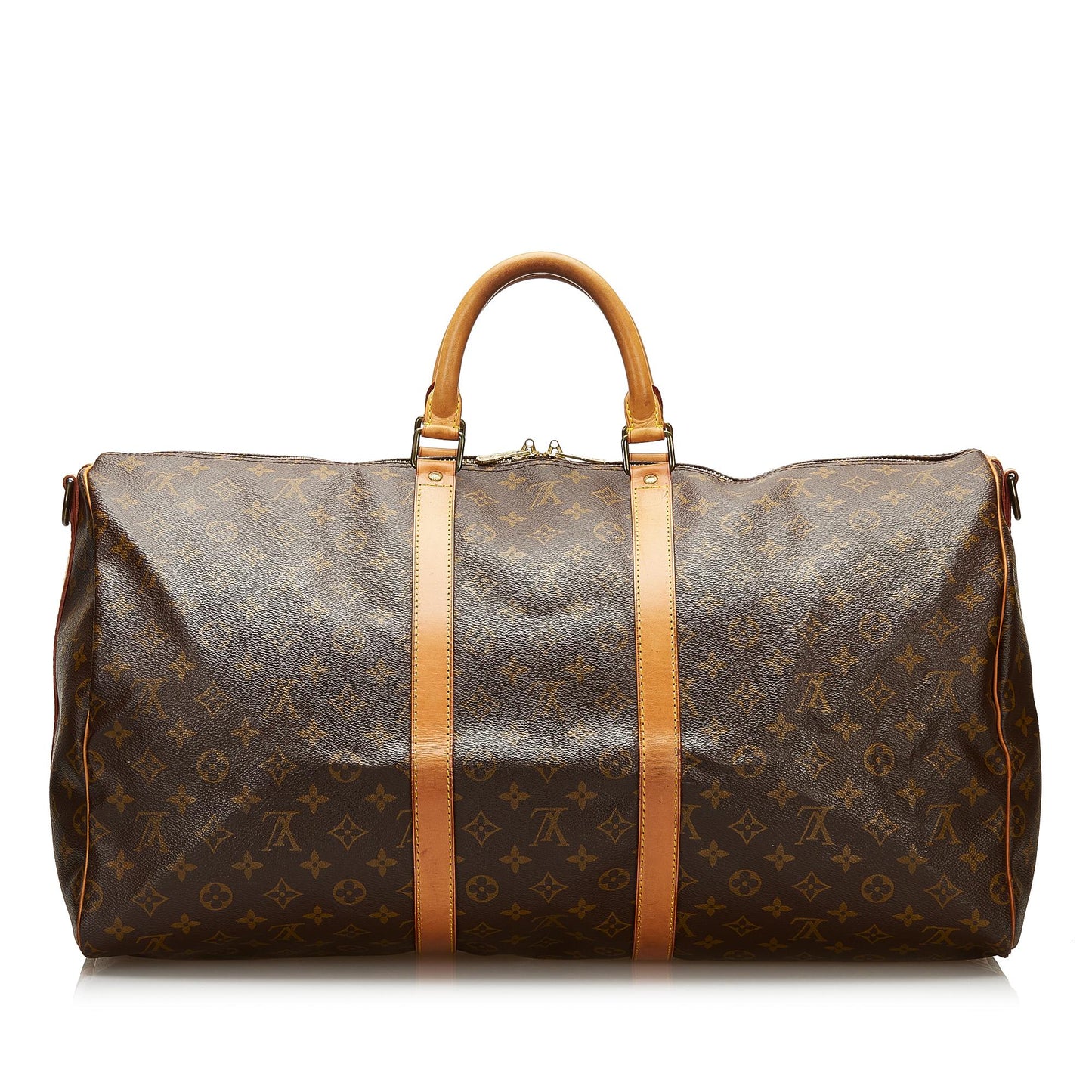 Louis Vuitton Monogram Keepall Bandouliere 55 (SHG-35915)