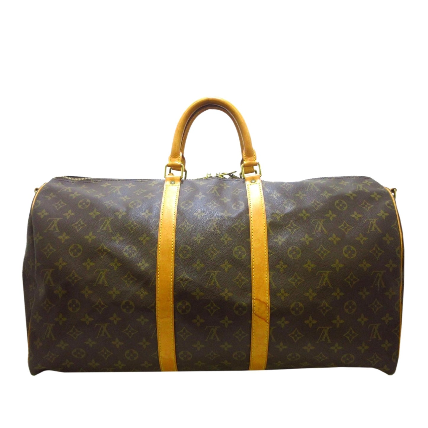 Louis Vuitton Monogram Keepall Bandouliere 55 (SHG-36013)