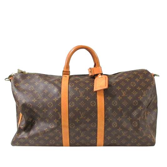 Louis Vuitton Monogram Keepall Bandouliere 55 (SHG-36450)