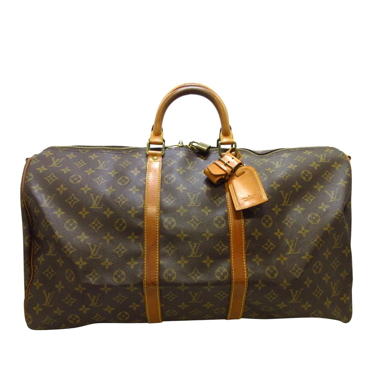 Louis Vuitton Monogram Keepall Bandouliere 55 (SHG-36478)