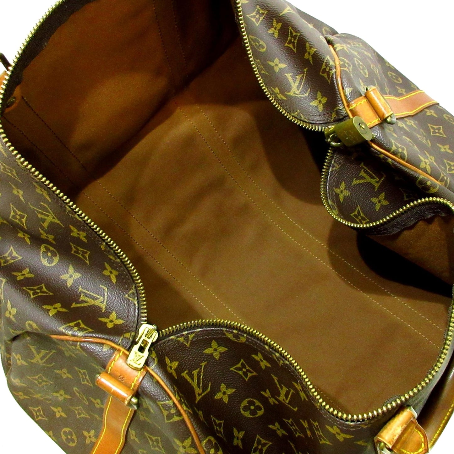 Louis Vuitton Monogram Keepall Bandouliere 55 (SHG-36478)