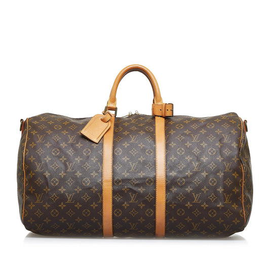 Louis Vuitton Monogram Keepall Bandouliere 55 (SHG-rXqYWS)