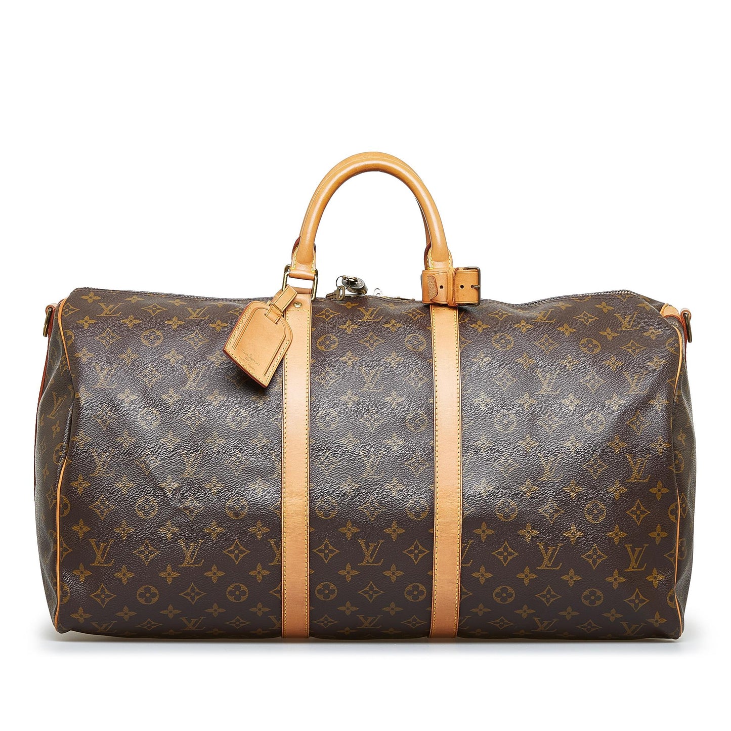 Louis Vuitton Monogram Keepall Bandouliere 55 (SHG-2Y842B)