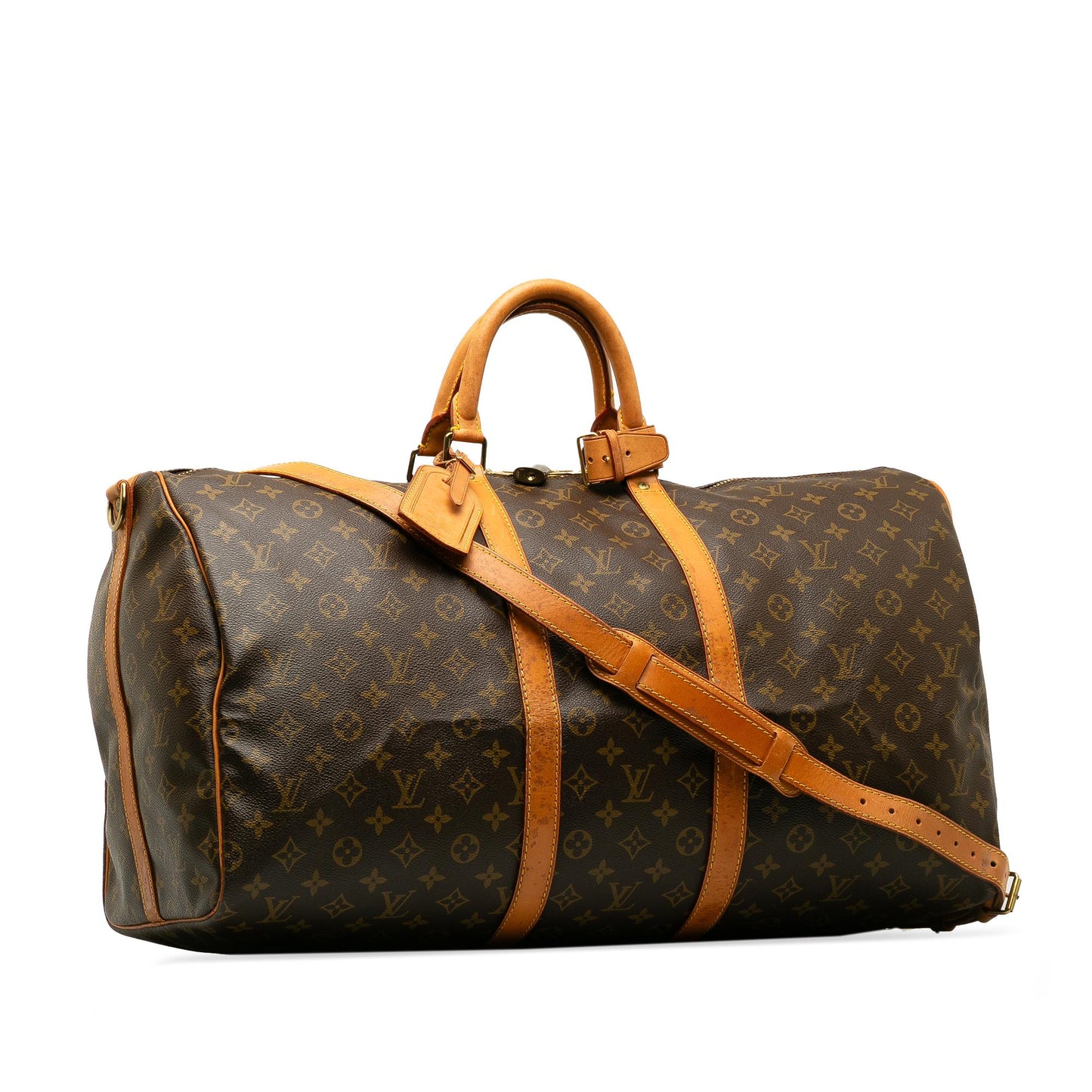 Louis Vuitton Monogram Keepall Bandouliere 55 (SHG-52Wj6V)