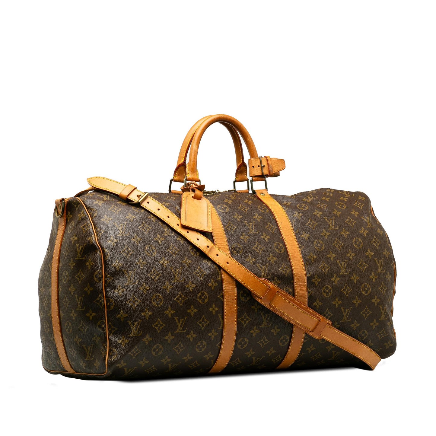 Louis Vuitton Monogram Keepall Bandouliere 55 (SHG-DSlmLs)