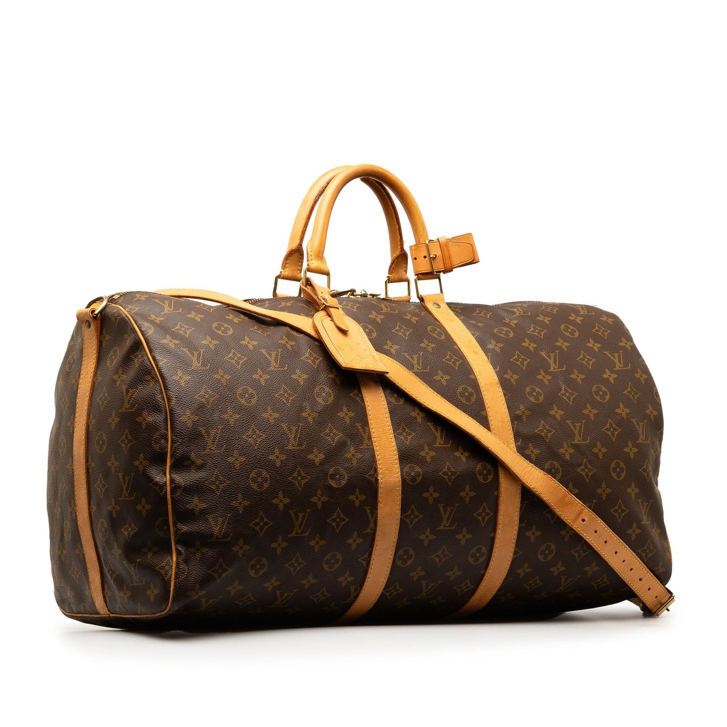 Louis Vuitton Monogram Keepall Bandouliere 55 (SHG-iT9064)