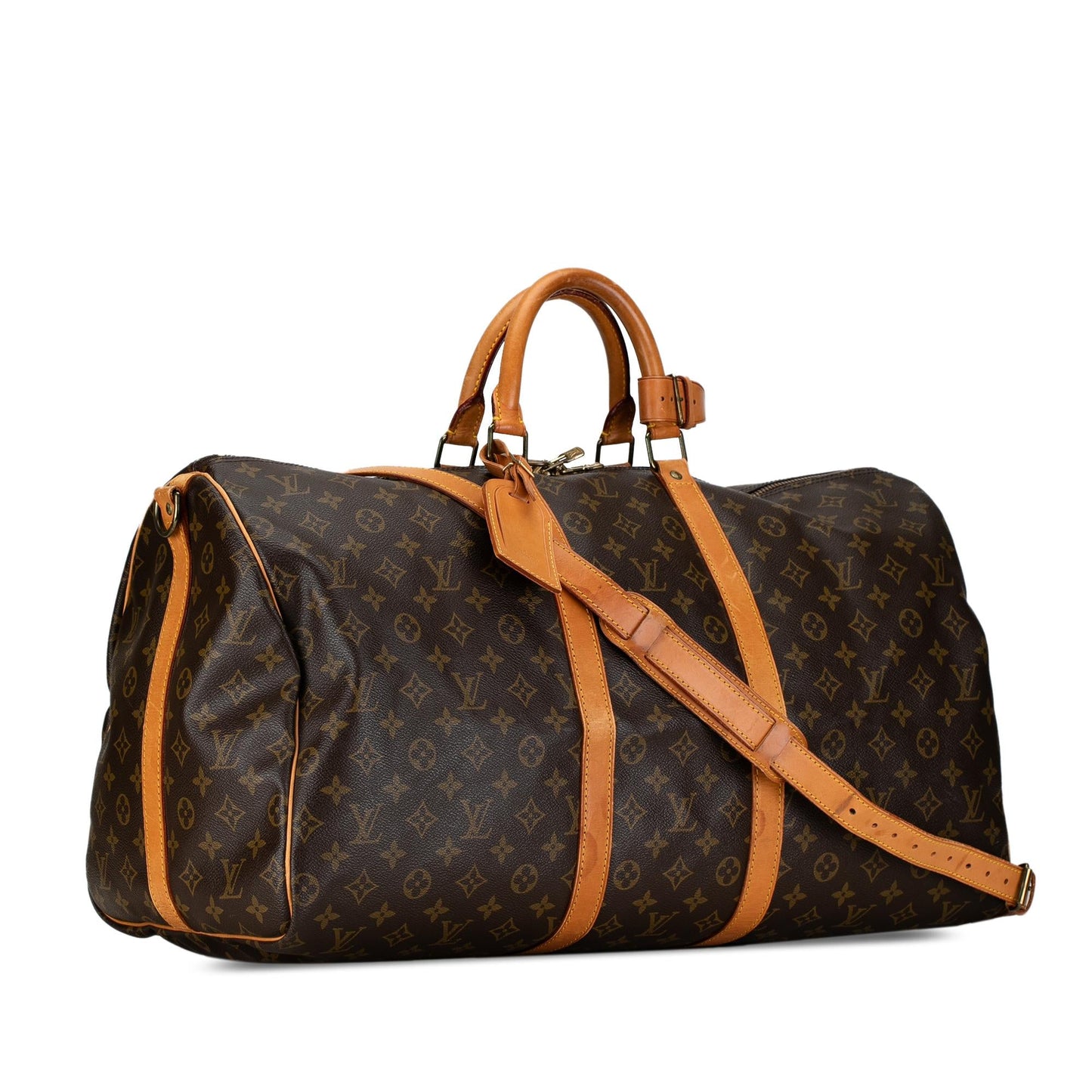 Louis Vuitton Monogram Keepall Bandouliere 55 (SHG-MIMqOD)