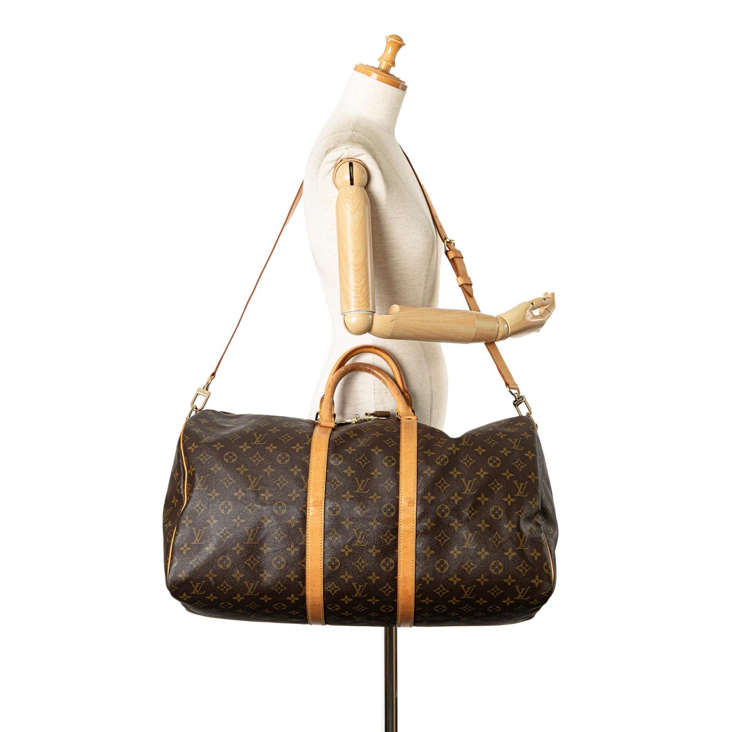 Louis Vuitton Monogram Keepall Bandouliere 55 (SHG-0A3Jq6)