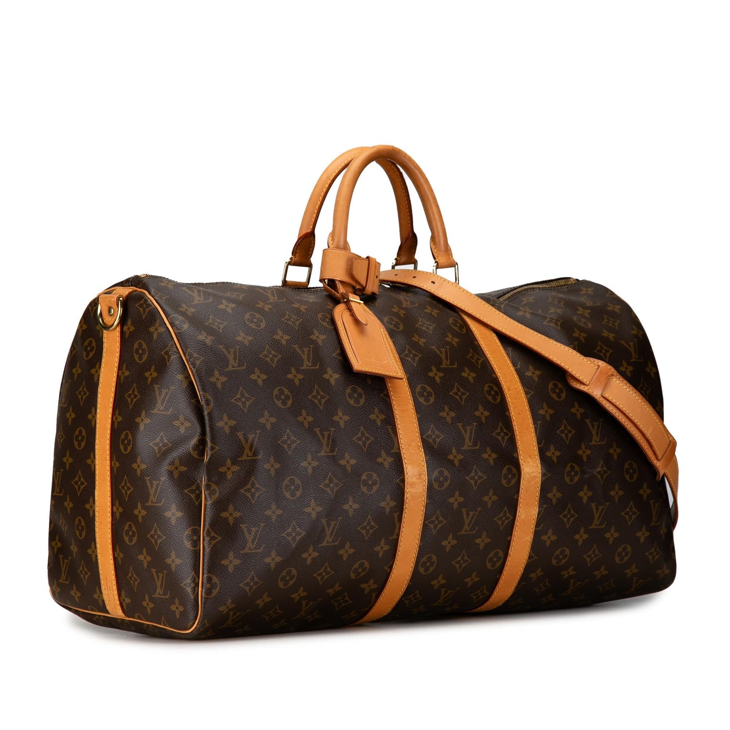 Louis Vuitton Monogram Keepall Bandouliere 55 (SHG-pPxTRD)