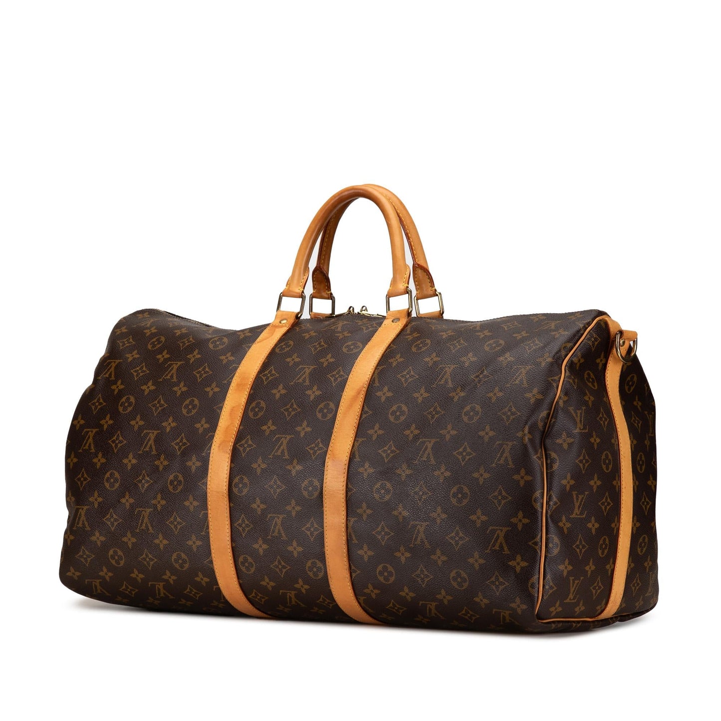 Louis Vuitton Monogram Keepall Bandouliere 55 (SHG-6equIM)