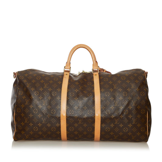 Louis Vuitton Monogram Keepall Bandouliere 60 (SHG-34520)