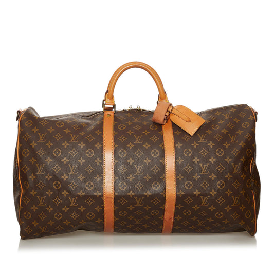 Louis Vuitton Monogram Keepall Bandouliere 60 (SHG-36340)