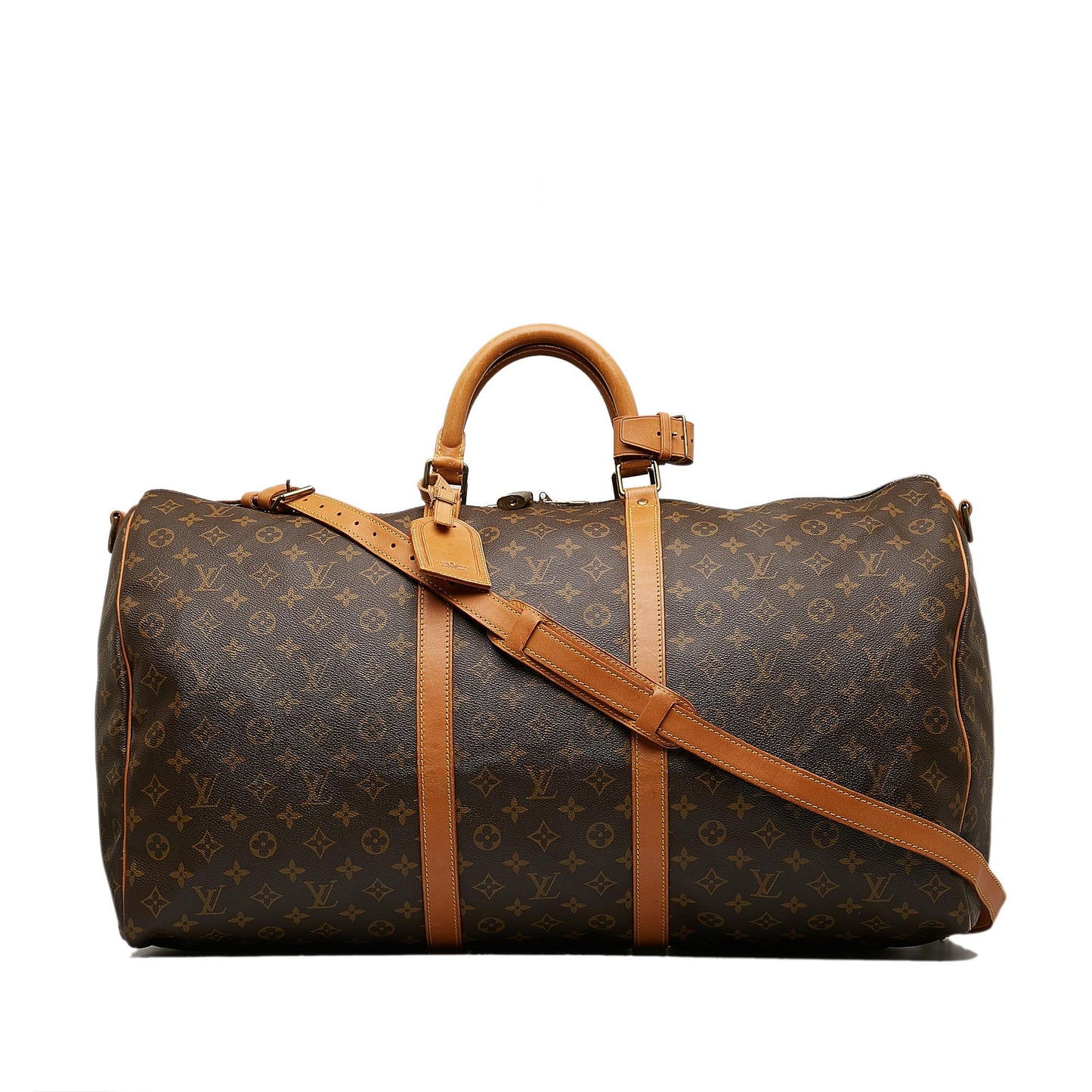 Louis Vuitton Monogram Keepall Bandouliere 60 (SHG-PBLMRM)