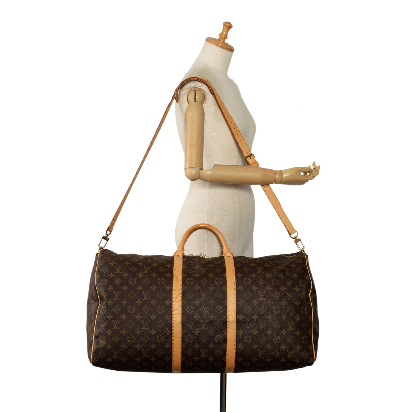 Louis Vuitton Monogram Keepall Bandouliere 60 (SHG-rfAzb4)