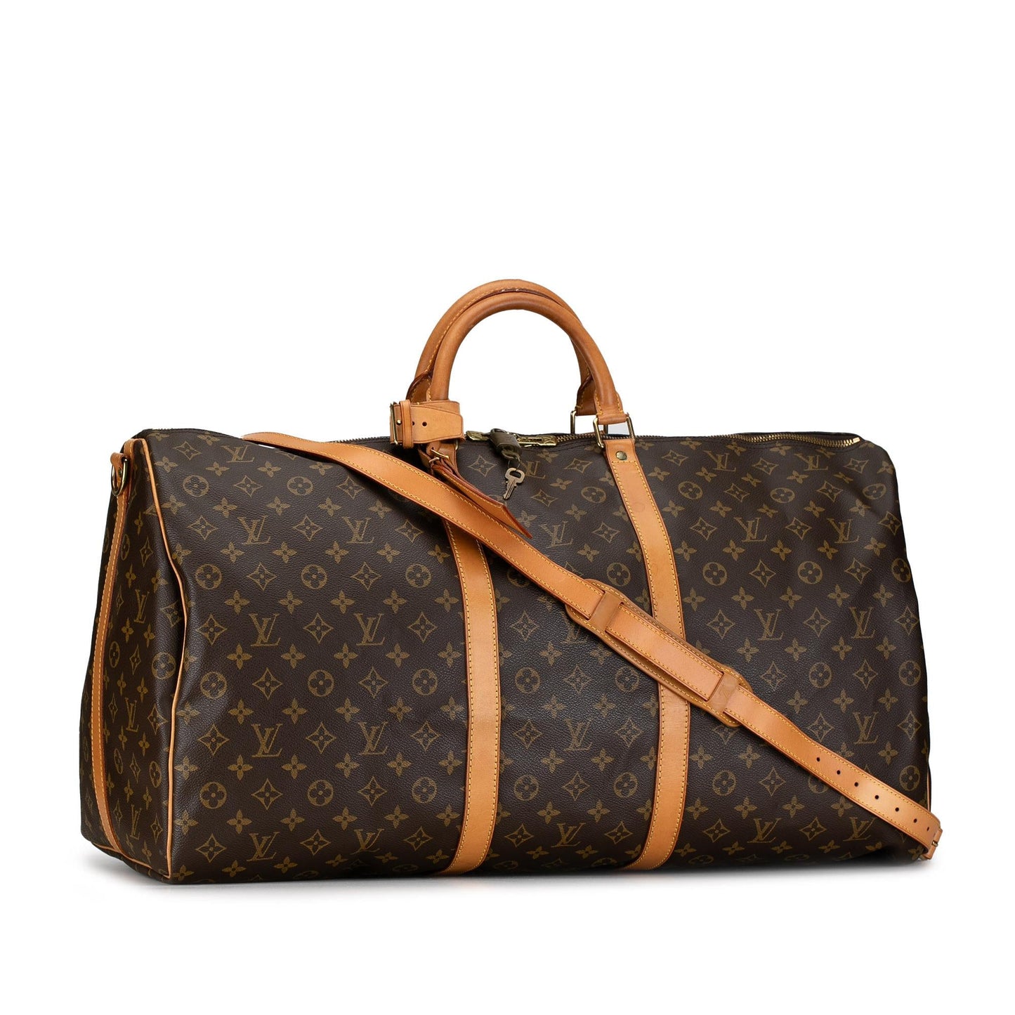 Louis Vuitton Monogram Keepall Bandouliere 60 (SHG-ST4B0r)