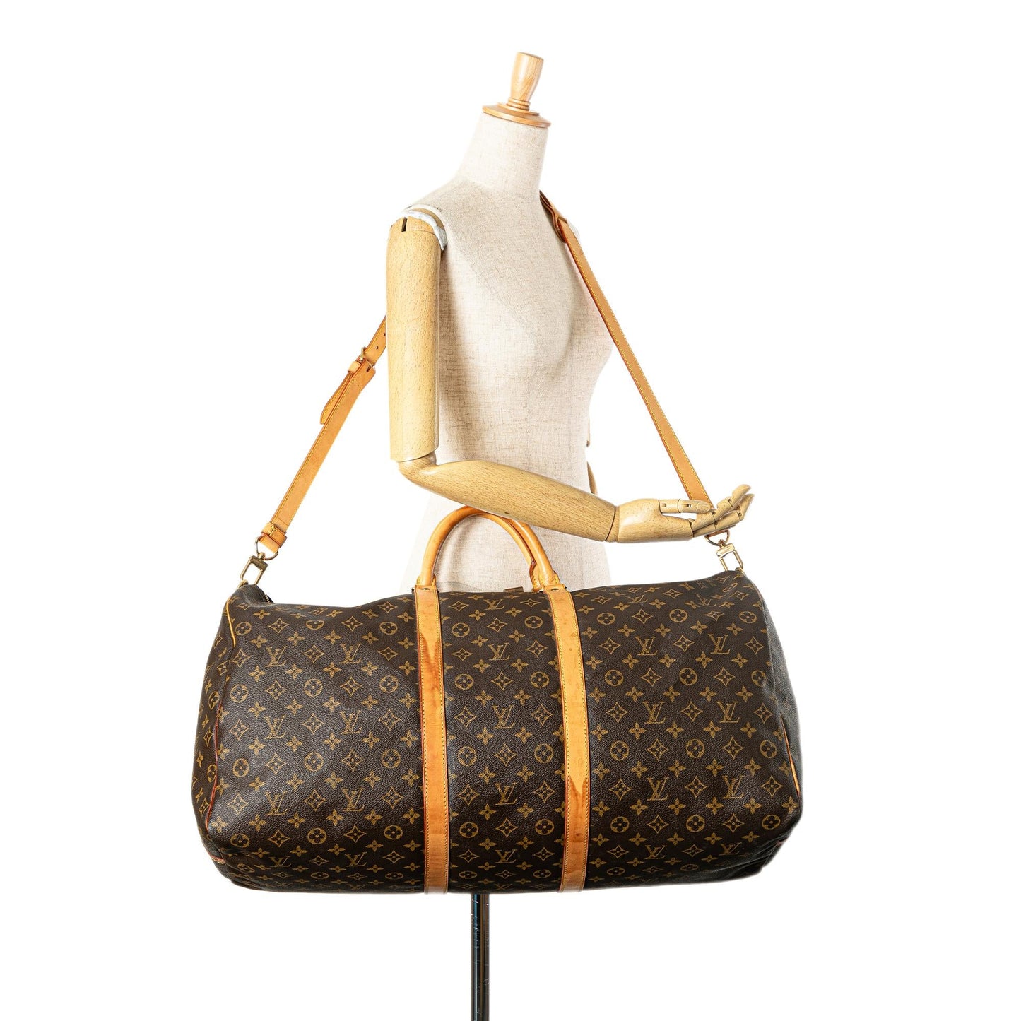 Louis Vuitton Monogram Keepall Bandouliere 60 (SHG-nWo2WS)