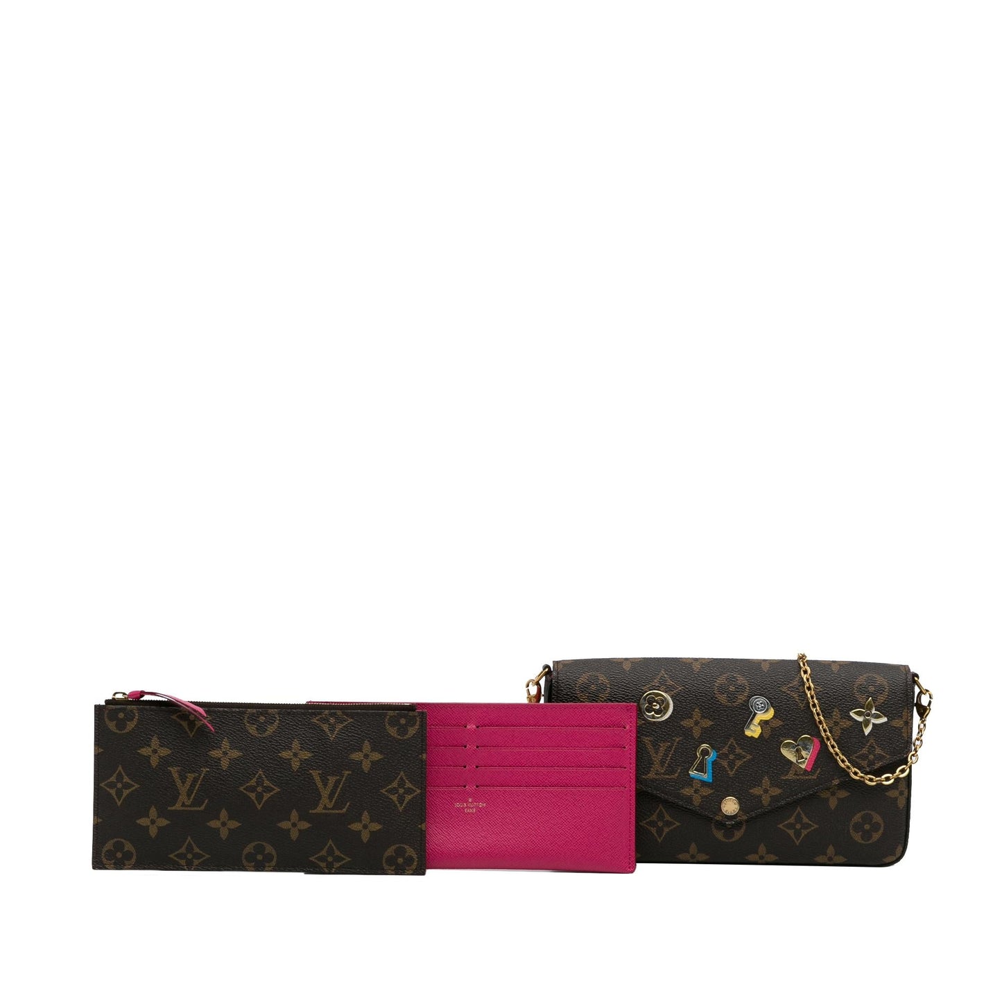 Louis Vuitton Monogram Love Lock Pochette Felicie (SHG-iYskzT)