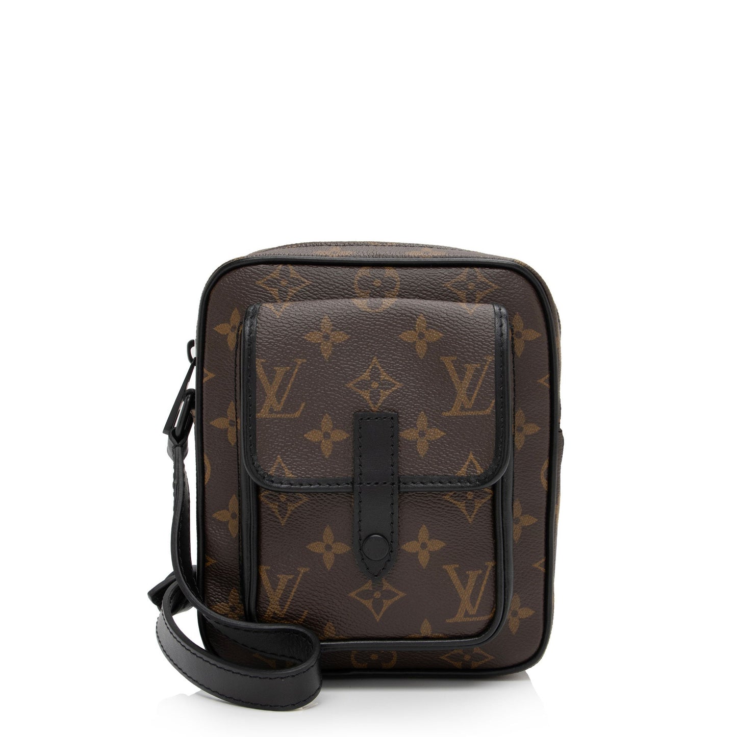 Louis Vuitton Monogram Macassar Christopher Wearable Wallet Shoulder Bag (SHF-YY0zm4)