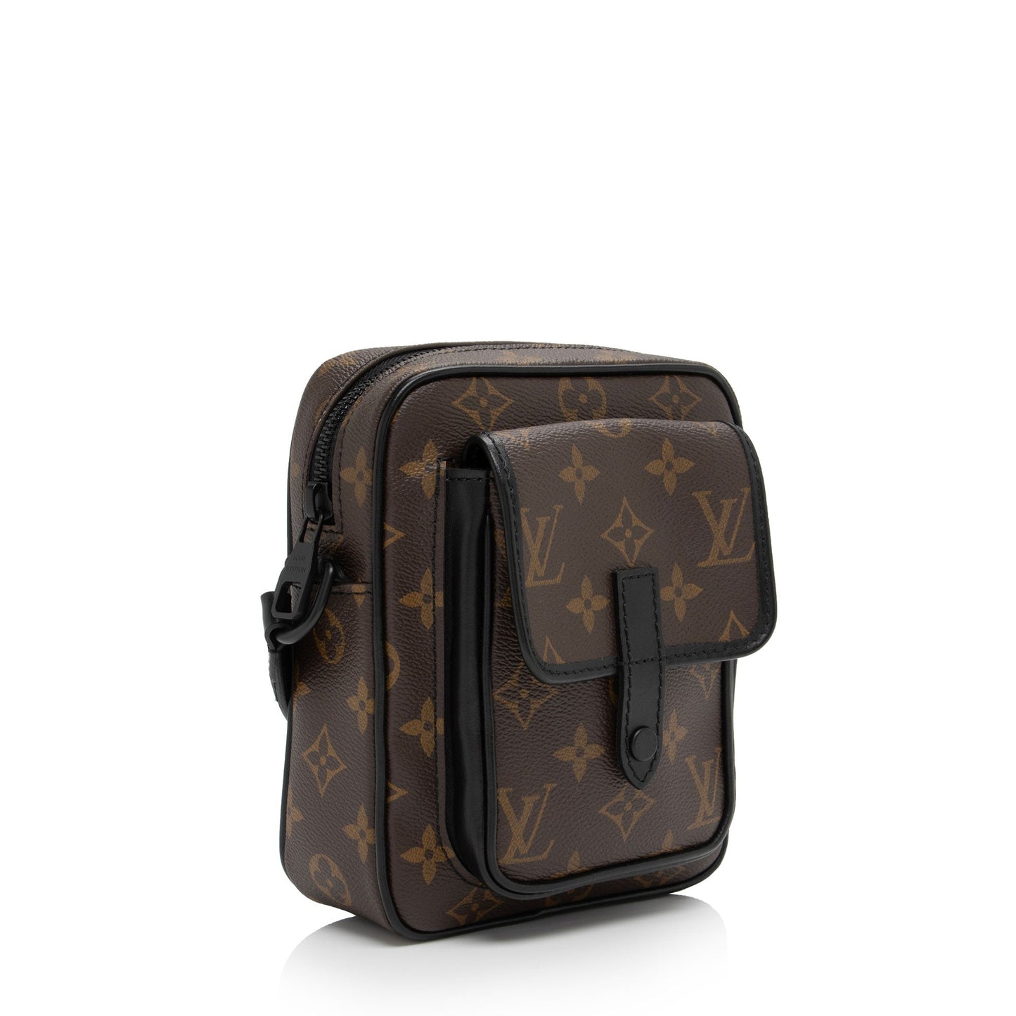 Louis Vuitton Monogram Macassar Christopher Wearable Wallet Shoulder Bag (SHF-YY0zm4)