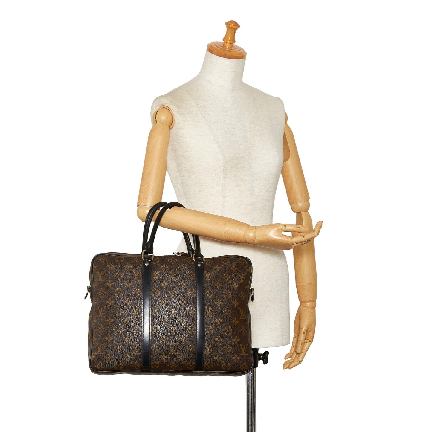 Louis Vuitton Monogram Macassar Porte Documents Jour (SHG-RfYjO8)