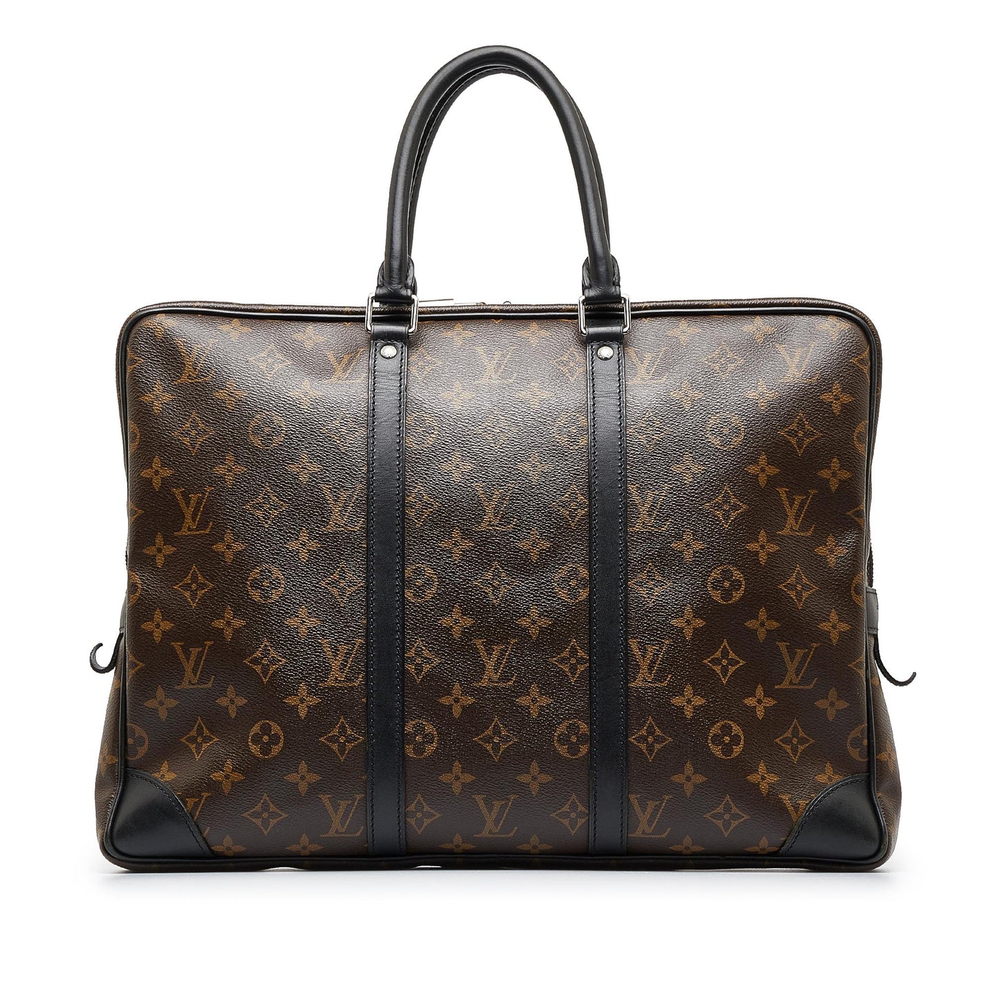 Louis Vuitton Monogram Macassar Porte-Documents Voyage GM (SHG-xbjdQX)